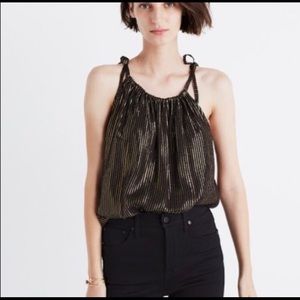 Madewell metallic striped cami